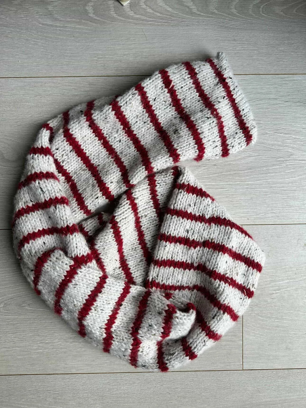 Contrast scarf-oppskrift