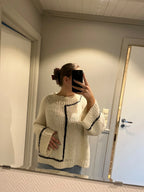 Contrast sweater-oppskrift